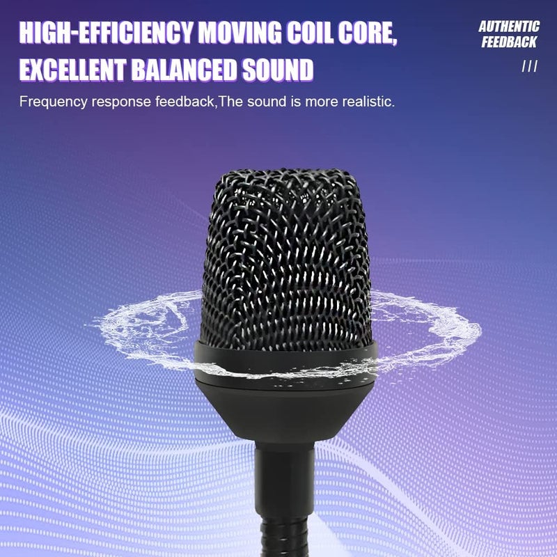 micfuns Professional Dynamic bob Barker Microphone for DJ Mixer Dedicated Disc Shouting Microphone KTV Bar Gooseneck Mic - Image 1